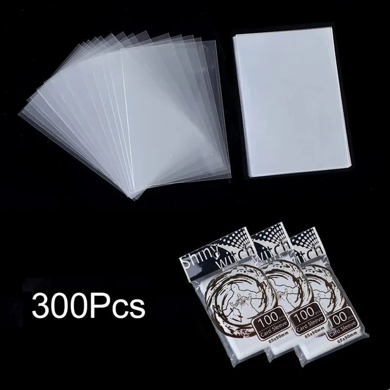 100-500Pcs Card Sleeves Transparent Cover Clear Protector Cards Holder For Board Playing Game ID Trading Folder Photo Pouch — image 14