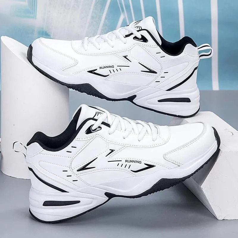 Chunky Sneaker dla mężczyzn gruba podeszwa wszechstronna 2025 nowy trend siatka zasznurowana oddychające buty sportowe na co dzień zwiększone miękkie podeszwy — image 2