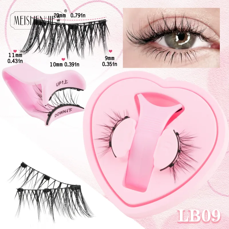 Magnetische Wimpern, 1 Stück, kein Kleber erforderlich, wiederverwendbar, natürlicher Look, 3D-Wimpern, einfach anzuwenden, weiche magnetische Wimpern-Set für Augen-Make-up — image 24