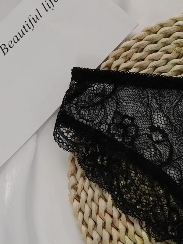 Bayanlar Yeni Leopar Baskı Seksi Ve Rahat Ön Düğme Güzel Arka İç Dantel Üçgen İç Seti A3159 — image 3