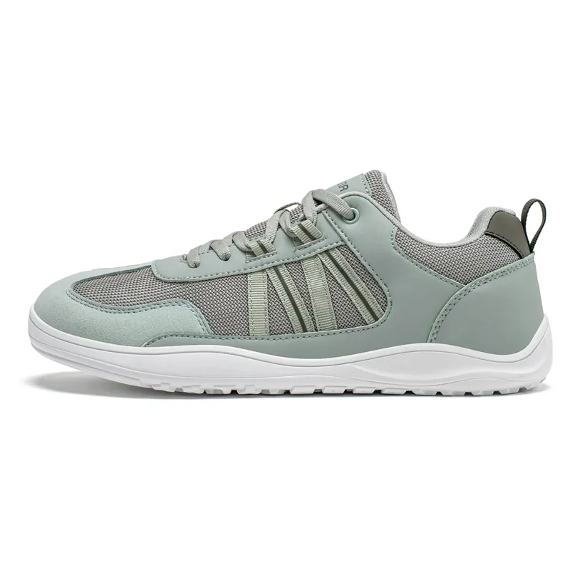 Unisex-Schuhe mit breiter Spitze, Barfuß, Zero Drop, minimalistische Sneakers, Mesh-Kunstleder, Patchwork-Schnürschuhe — image 3