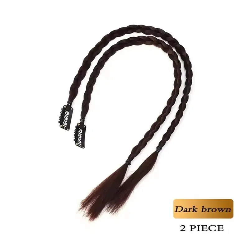 สังเคราะห์ 2pcs Braid วิกผม Strong BB คลิป Y2k เครื่องเทศสาวมวย Braid หางม้าน้ำหนักเบากล่อง Braid หางม้าชิ้นสำหรับสตรี — image 11