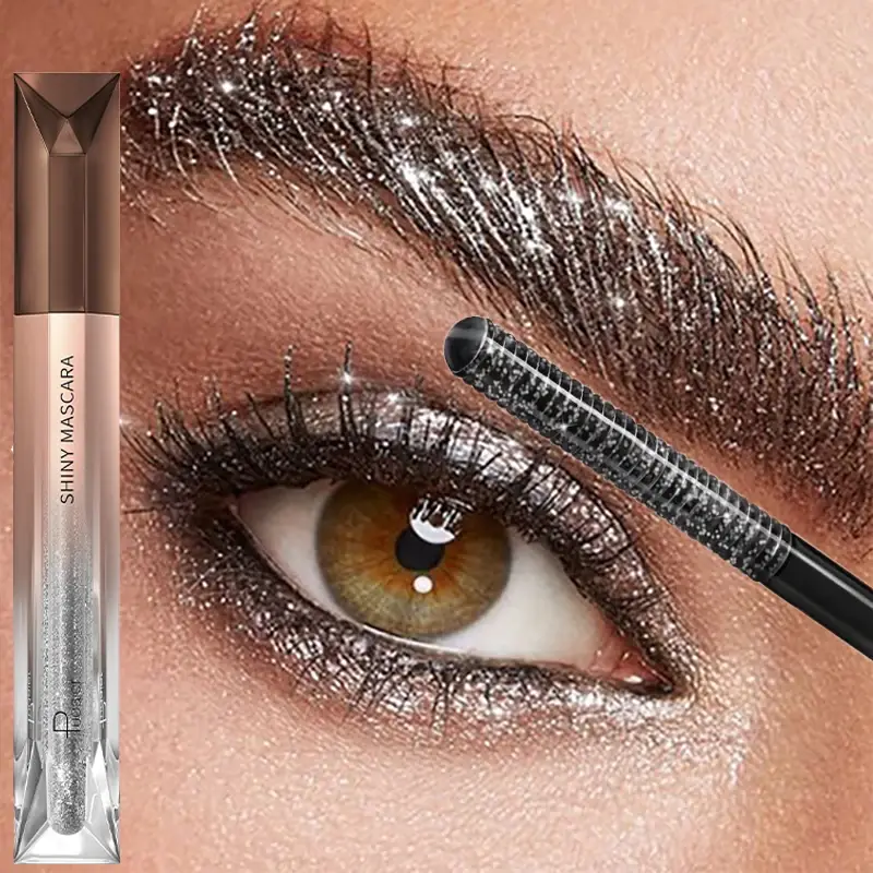 Ciglia Sopracciglio Glitter Mascara Pennello Allungamento Ciglia Colorate Blu Rosa Oro Mascara Ciglia Curling Estensione Trucco — image 1