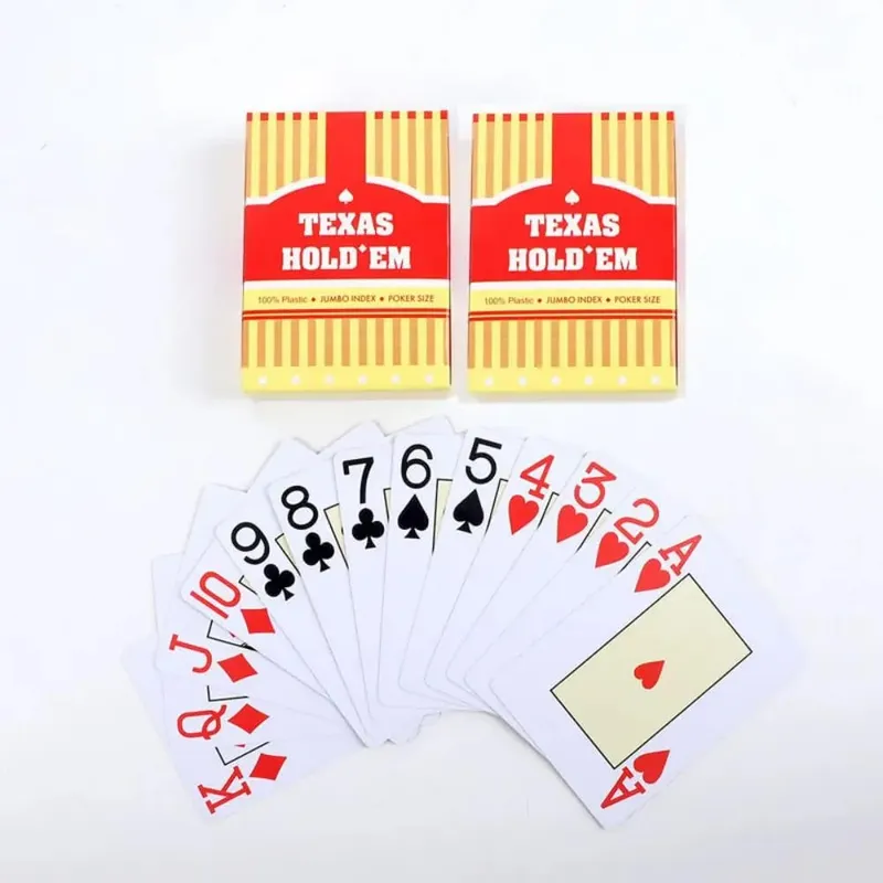 1/2 ชิ้นชุดทนทาน universal baccarat และ Texas Hold'em เล่นไพ่กันน้ำและเรียบสำหรับโป๊กเกอร์และเกมสะพาน — image 5
