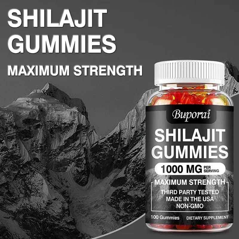 Shilajit Gummies - Memori Tingkat Energi dan Dukungan Fokus Meredakan Stres Kesehatan Secara Keseluruhan — image 4