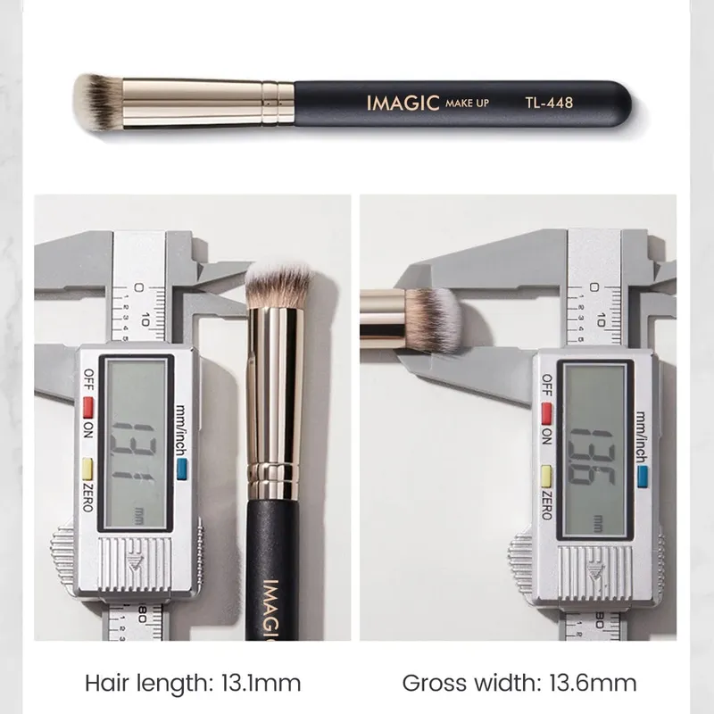Brosse anti-cernes en cheveux synthétiques doux, pinceaux pour mélanger le fond de teint, soins de la peau, cosmétiques professionnels, outils de beauté — image 5
