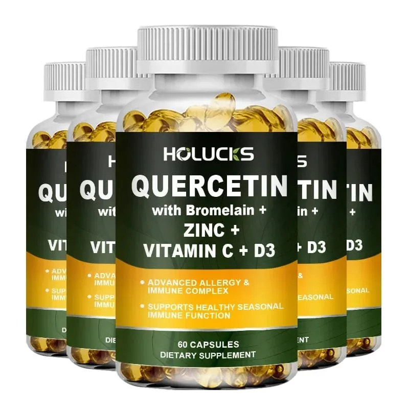 Supplément avancé de quercétine vitamine C + D3 avec bromélaïne pour l'immunité, la santé de la peau et des os solides, vitalité globale végétalienne — image 9