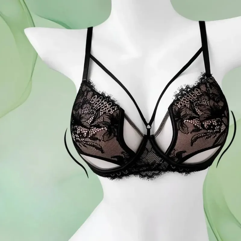 1. BANERDANNI เซ็กซี่ Pure Desire Bra ชุดหน้าอกใหญ่ Minimizer Push Up ด้านข้างสนับสนุน Anti Sagging Anti-ขยับขยายชุดชั้นในขายร้อนที่ดีที่สุด — image 4