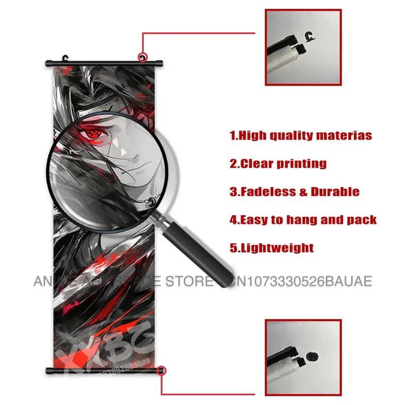 Anime Naruto Appeso Pittura Hatake Kakashi Wall Art Scrolls Immagine Uchiha Sasuke Home Decor Canvas Poster Haruno Sakura Murale — image 5