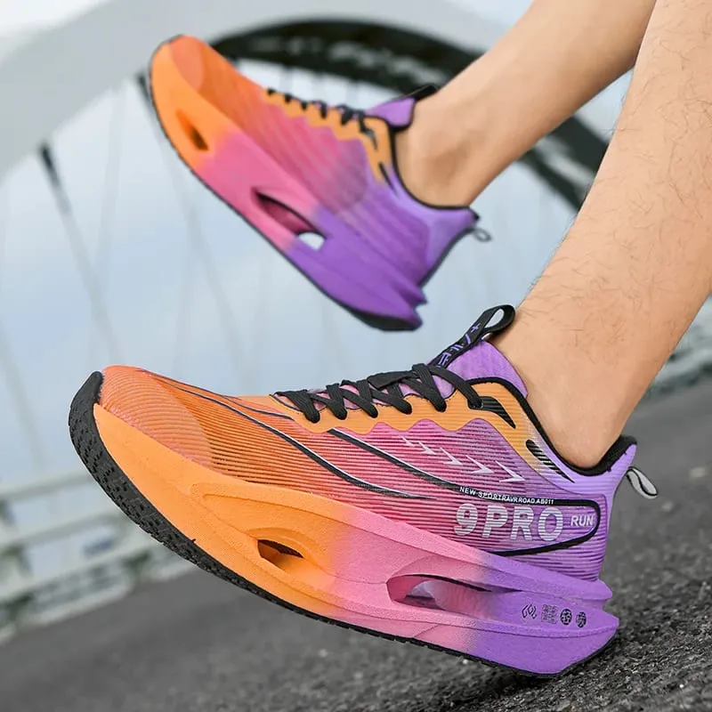 Men Running Shoes Cushion Stable Lightweight Sport Shoes Mesh Breathable Casual Sneakers Women Non-slip Outdoor Athletic Shoes — image 6