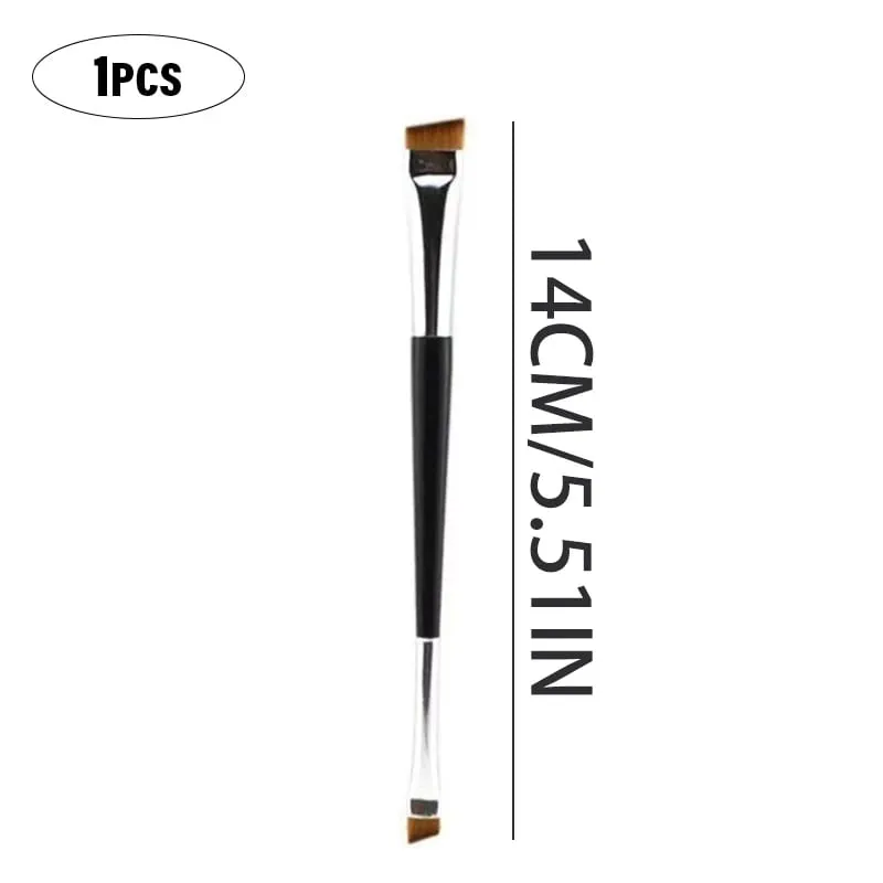 Profesyonel Kaş Fırçası Eyeliner Açılı Düz Kafa Bıçak Göz Kalemi Kaş Kontur Makyaj Fırçaları Çift kafalı Makyaj Aracı 1 ~ 10 ADET — image 13