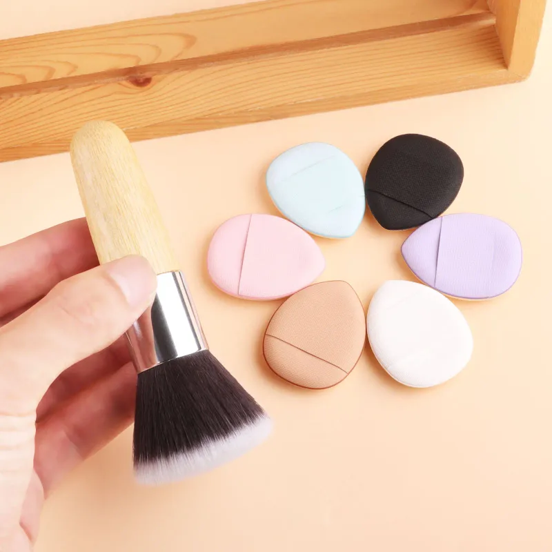 1 Stück weiche Make-up-Pinsel, Foundation, Puder, Rouge, Mischkontur, professionell, hohe Qualität, mit Puderquaste mit 6 Fingern — image 2