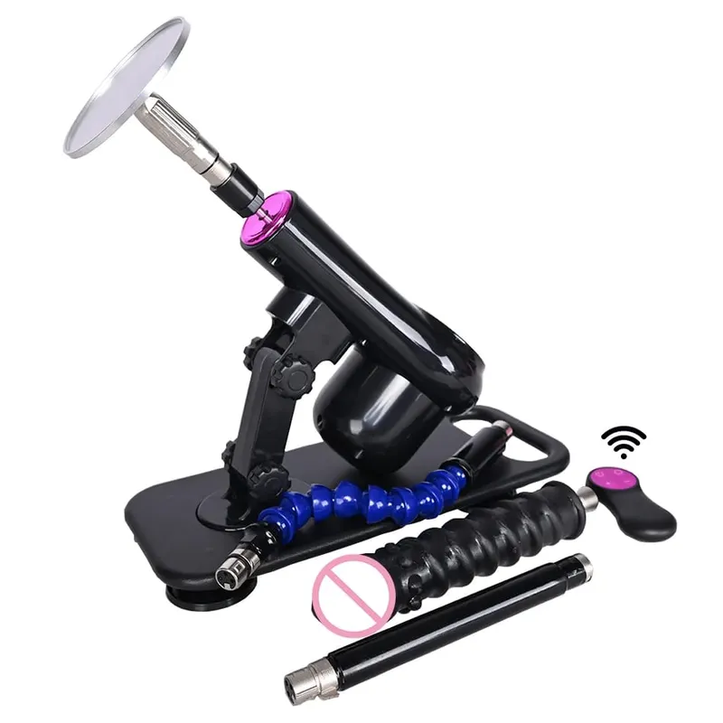 vibratore telescopico automatico della macchina dell'amore che spinge la macchina del sesso con diversi giocattoli allegati al dildo Giocattoli del sesso — image 21