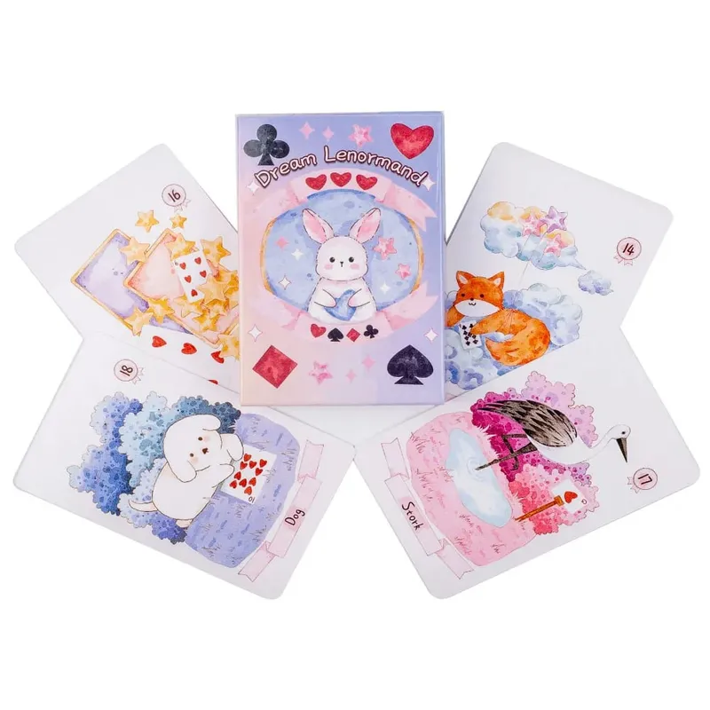 Rana 42 ชิ้น Psychic Dream Lenormand Tarot Deck Wizard การ์ด Oracle Prophecy Deck 8.9*5.7 ซม. สำหรับ Divination และ Oracle อ่าน — image 2