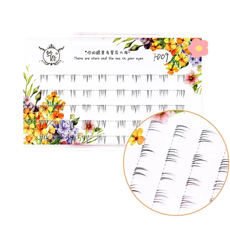J Curl V Shape Under Eyelash Comic Eye Lashes Natural Bottom Lashes Soft Manga Eyelashes Bunches Eyelash Clusters Korean Makeup — image 22
