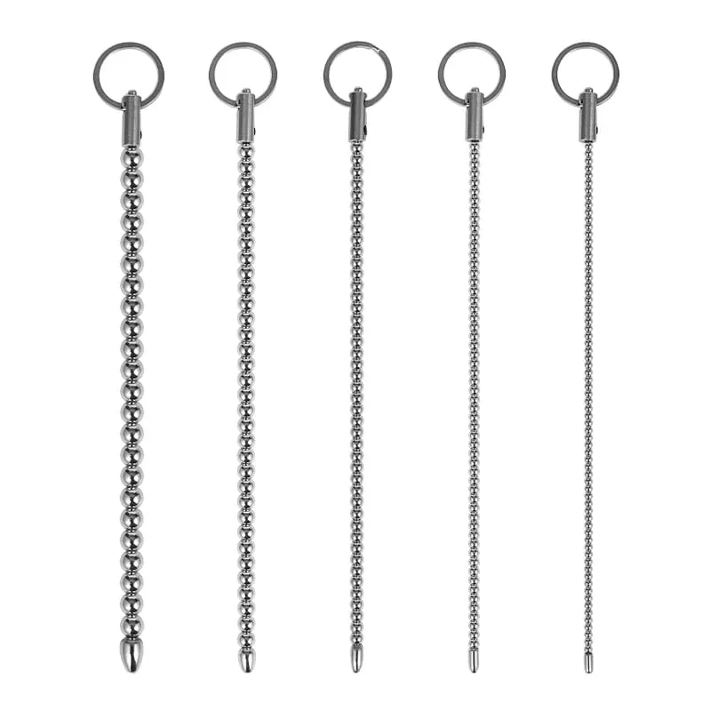 Electric shock Stainless Steel Urethral Sound Dilators Penis Plug Insert Stimulation Catheter Beads Masturbator Sex Toys For Men — image 1