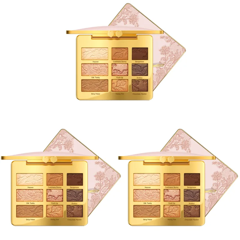 Paleta de sombra de ojos de 9 colores, portátil, multifuncional, brillo, sombra de ojos, paleta brillante, resaltador en polvo, Kit de belleza, 12g — image 10
