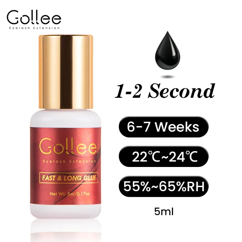 Gollee 0.5s Fast Dry Lash Extension Glue Professional Lash Adhesive Lasting 6-8 Weeks Waterproof Grafting Eyelash Super Bonder — image 11