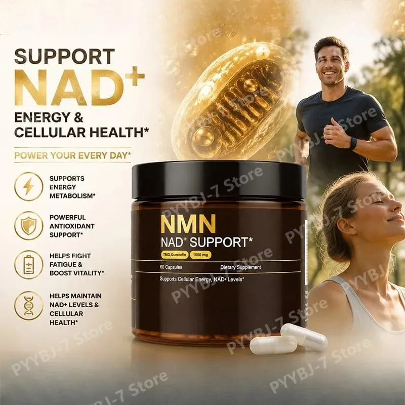 Komplexní doplněk NMN 1000 mg porce TMG Quercetin Resveratrol Kapsle Buněčný wellness doplněk podporuje energii — image 2