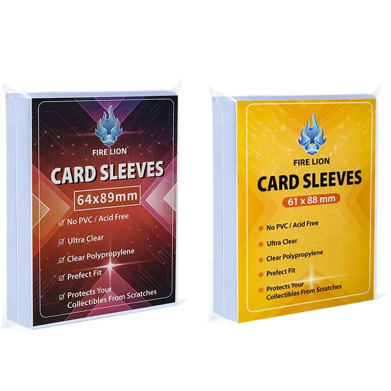 100PCS Trasparente Formato Standard Buste per carte interne 64X89MM Formato giapponese 61X88MM MGT/YGO Card Protector per doppia manica — image 1