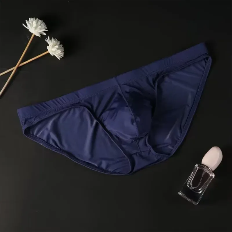 Plus Größe M-4XL Mann Eis Seide U Pouch Briefs Niedrige Taille Transluzente Nylon Unterwäsche Einteilige Sexy Ultra-dünne männliche Unterhose — image 21