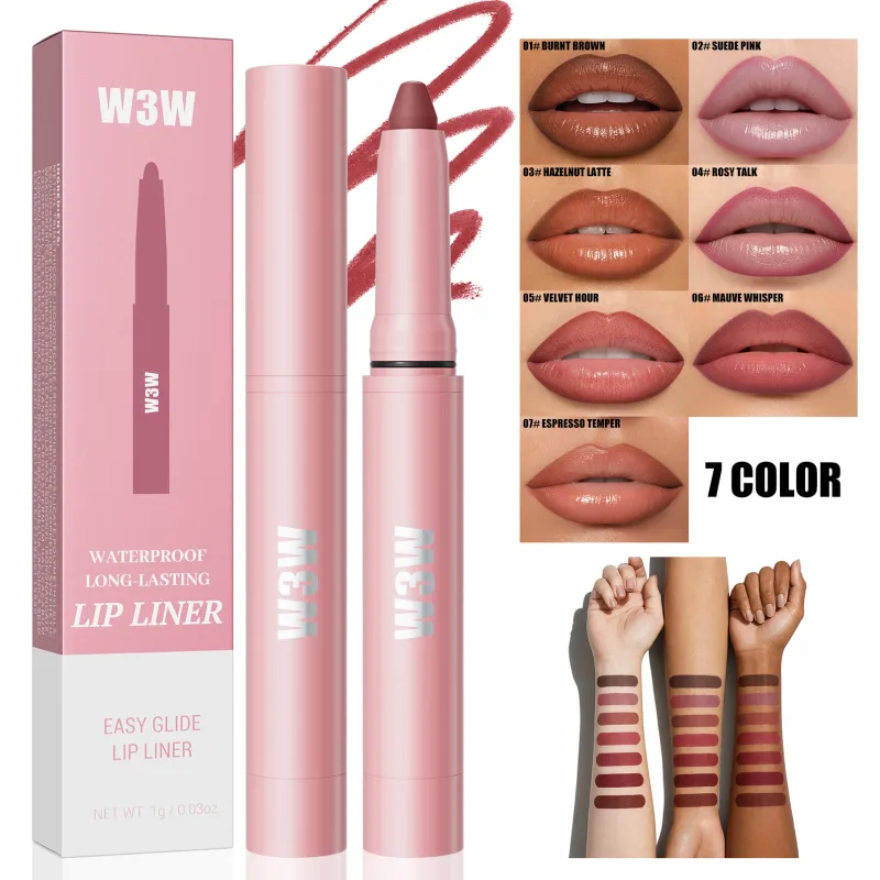 Waterproof Matte Lip Liner Pencil for Women Easy Glide Long-Lasting Natural Lip Outline Cosmetic Makeup — image 5