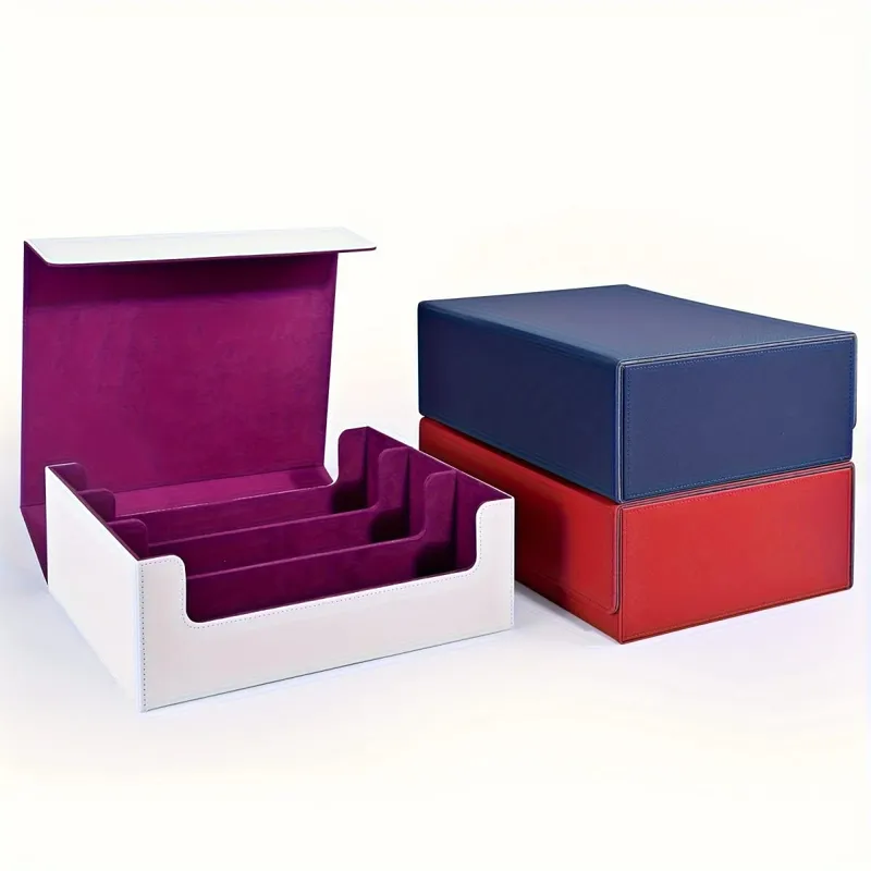 Boîte de rangement pour cartes à collectionner, peut contenir plus de 1800 jeux simples, fermeture magnétique, boîte à cartes en cuir PU, convient aux cartes TCG Yugioh — image 1