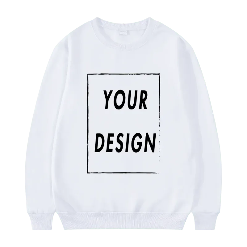 2025 Unisex Sweatshirt Customized with Your Logo Round Neck Sweater Fashionable Men's and Women's Casual Sweatshirt — image 5