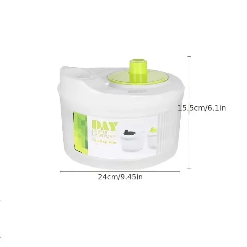 Centrifuga per insalata, lattuga, lavatrice, asciugatrice, scolapiatti, frutta e verdura, filtro per lavare e asciugare le verdure in foglia, utensili da cucina. — image 6
