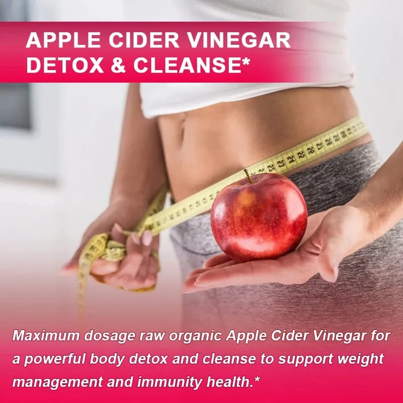 Balincer Apple Cider Vinegar Capsules Fat Burning Appetite Suppressant Healthy Weight Loss Cleanse Vitamin Supplement — image 3
