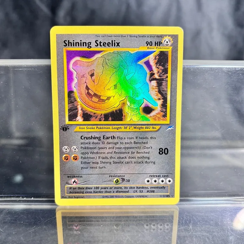 Holographic Game Trading Collection PTCG Proxy karty Charizard Pikachu Mew EX Singl PKM fóliové karty Gengar VMAX Skyridge (SK) — image 14