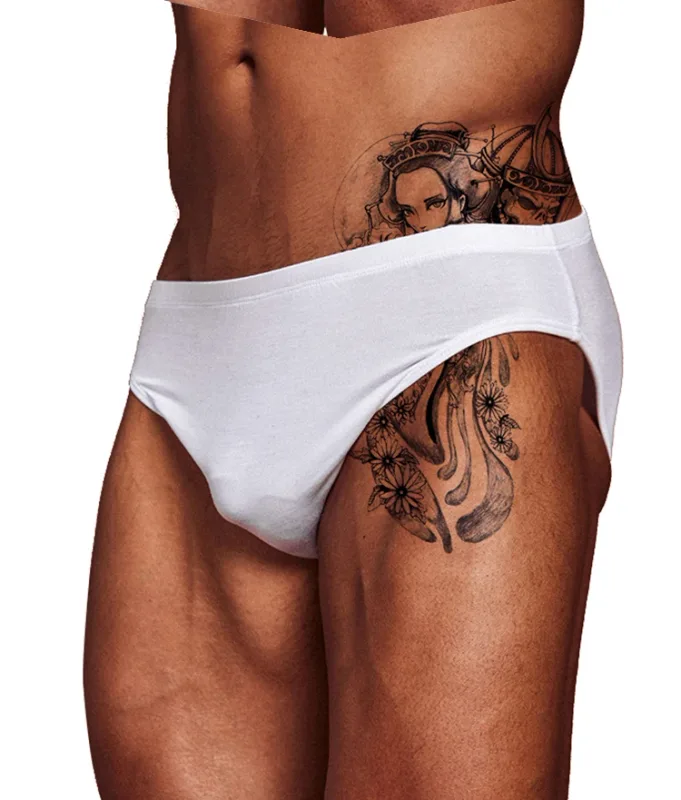 Herren-Slip aus Modal, ultradünn, nacktes Gefühl, niedrige Leibhöhe, hochelastisch, atmungsaktiv, 3D-Konvexbeutel-Unterwäsche