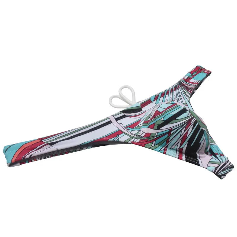 Sexy Swim Thong Men's Swimwear Bikini Briefs Drawstring Quick-dry Elastic Underwear Pouch Beach Tangas Surfing Poolside — image 16