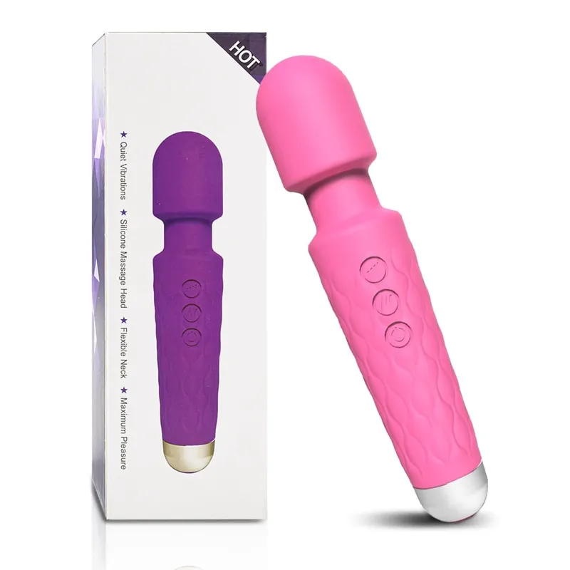 เครื่องสั่นที่มีประสิทธิภาพผู้หญิง Magic Wand USB ชาร์จกันน้ำนวด Clitoral G-Spot Vibrator เพศของเล่นเหมาะสำหรับผู้ใหญ่ — image 12
