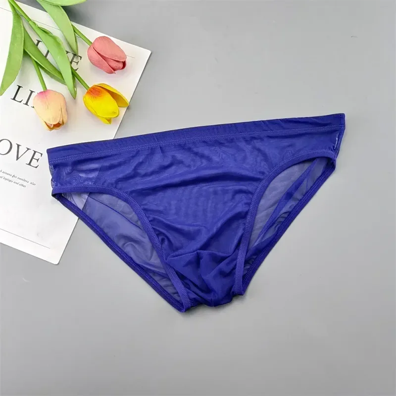 Seluar Dalam Lutsinar Bersaiz Besar Seluar Dalam Seksi untuk Lelaki dengan Pouch Nylon Hombre Slip Seluar Dalam Lelaki Bernafas XL-4XL — image 13