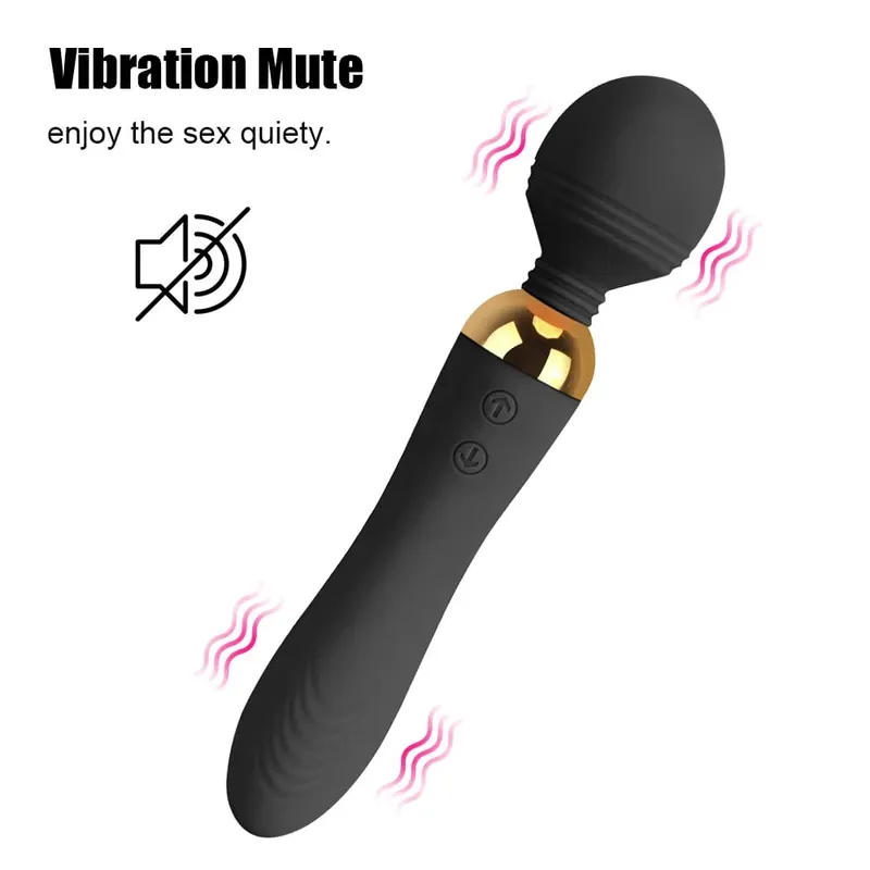 Bacchetta magica 2 vibratori motore per le donne capezzolo stimolatore clitoride vaginale spina anale grosso dildo masturbatore femminile giocattoli del sesso uomini erotici — image 5