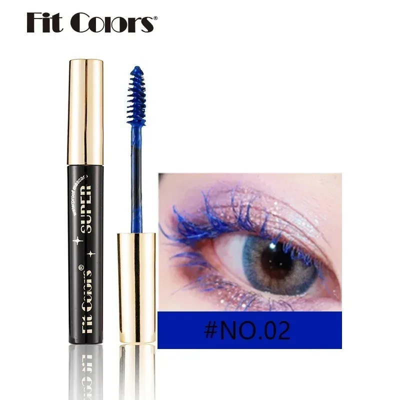 Gekleurde Mascara Make-up 4D Zijdeachtige Natuurlijke Lange Wimpers Mascara Waterproof Langdurige Uitbreiding Dikke Blijvende Curling Mascara — image 11