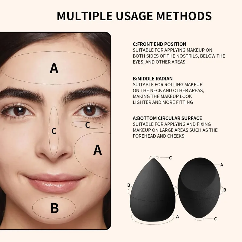 12 pezzi kit completo di strumenti per trucco 7 pennelli per trucco 2 spugne di bellezza bigodino per ciglia borsa per soffio di polvere set completo di cosmetici — image 5