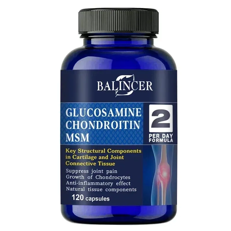 Glucosamine Chondroitin MSM Capsules for Joint Health Promotes Bone and Joint Mobility Dietary Supplement