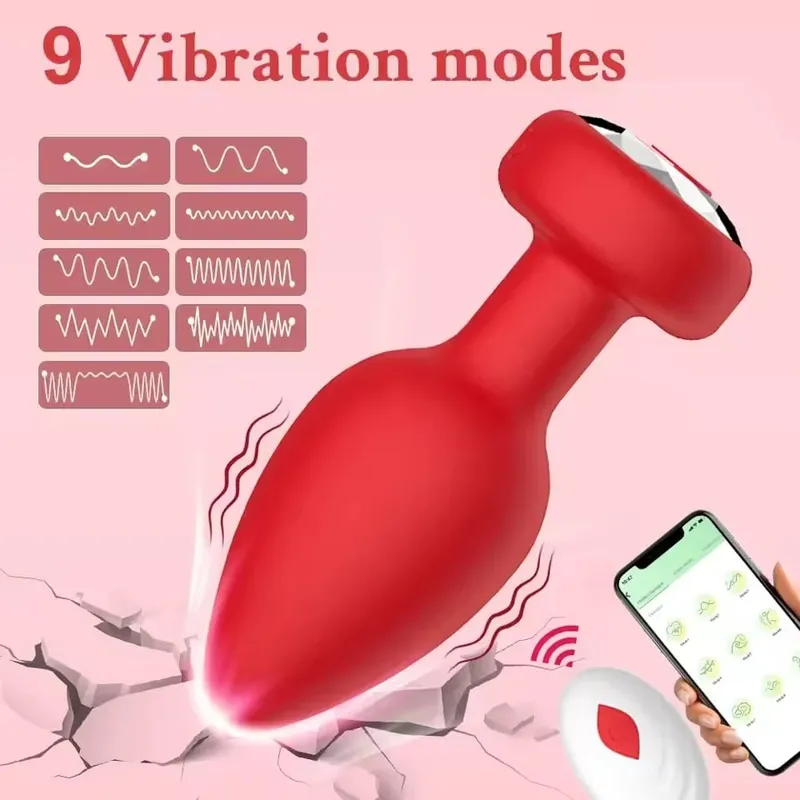 ỨNG DỤNG Điều Khiển Hậu Môn Cắm Máy Rung Bluetooth Mông Cắm Máy Rung Tuyến Tiền Liệt Máy Massage Nữ Masturbator Đồ Chơi Tình Dục Người Lớn dành cho Nữ — image 2