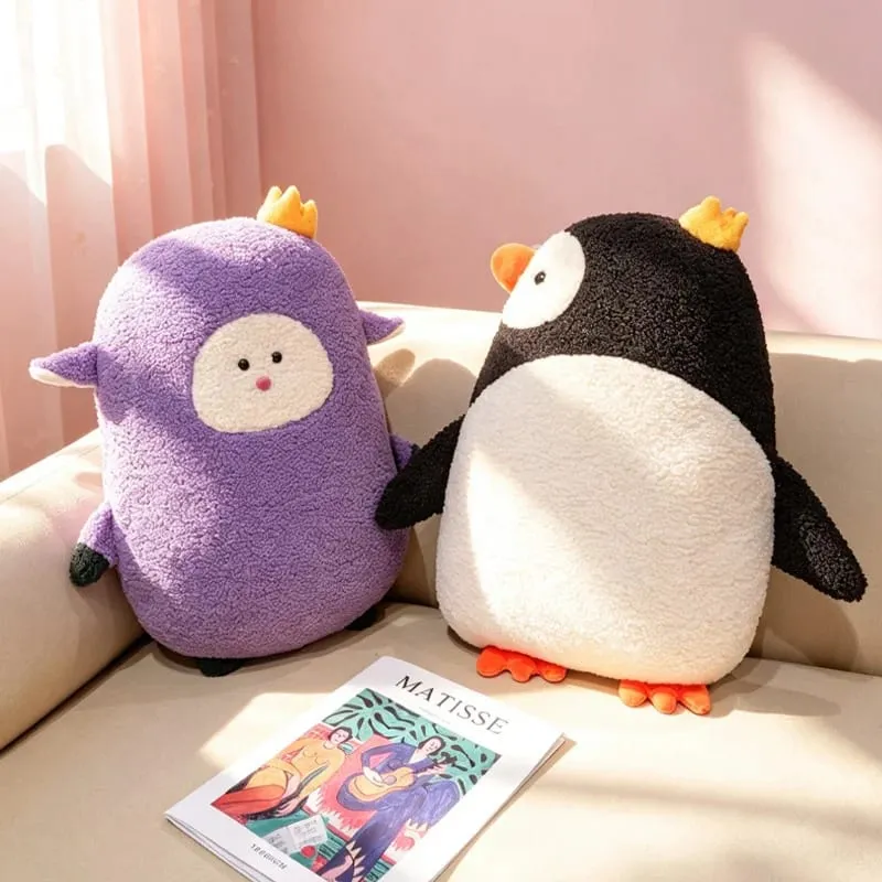 ชุดสัตว์หมอน Plush Leopard Elephant Penguin ตุ๊กตาเบาะ Kawaii มาพร้อมกับ Sleep ของเล่นตกแต่งบ้านของเล่นของขวัญวันเกิด — image 7