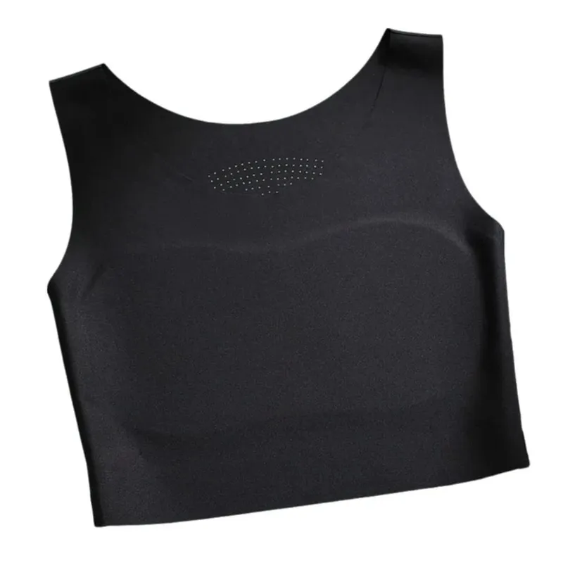 S/M/L/XL/XXL 가슴 바인딩 속옷 얼음 실크 소재 고정 컵 보이지 않는 원활한 브래지어 부드러운 강철 반지 백리스 스타일