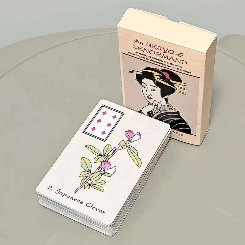 An Ukiyo-e Lenormand Oracle การ์ด 36 ชิ้นญี่ปุ่น Ukiyo-e สไตล์ Divination Tarot Deck Fortune Telling Oracle การ์ด