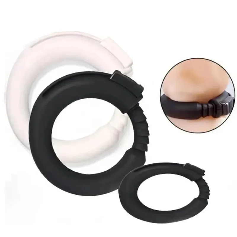 Männlich Einstellbare Silikon Penis Cock Ring Enhancer Verlängerung Ejakulation Vorhaut Corrector Lock Samen Cockringe Sex Spielzeug — image 2