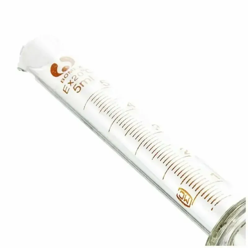 1PCS Cilindro graduato in vetro 5ml 10ml 25ml 50ml 100ml 250ml 500ml Cilindro graduato per laboratorio Suppy/cucina — image 4