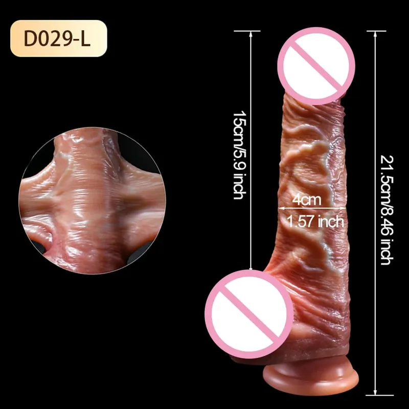Besar Tebal Realistis Dildo Penis Besar Penetrasi Ganda Anal Plug Vagina Masturbasi Kontol Palsu Mainan Seks Dewasa untuk Wanita Sexuales — image 12
