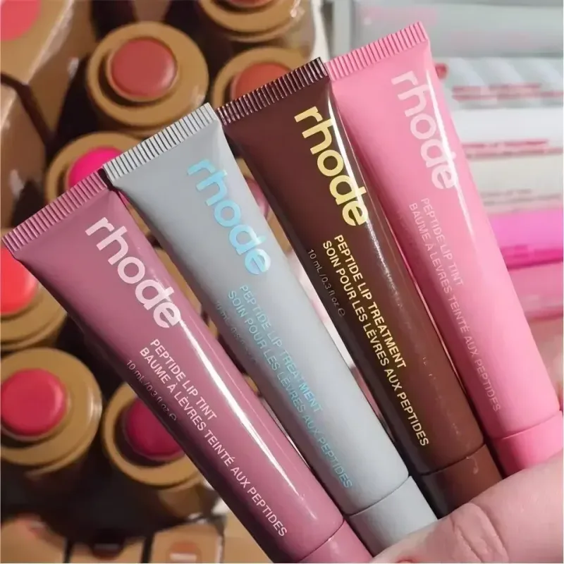 Rhode Skin Spring Lip Gloss Lip Balm Smoothing ลิปสติกเส้น Lasting Nourishing ผู้หญิง Daily Care Moisturizer Blush สาวแต่งหน้า — image 3