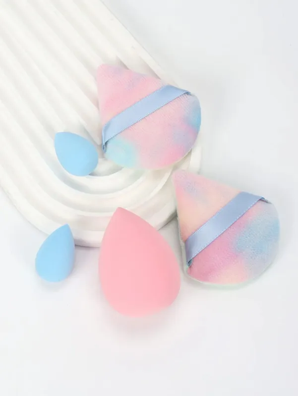 5Pcs Professional Makeup Sponge Set - Soft Gentle Multi-Purpose Tools for Perfect Foundation Powder and Blush Application — image 5