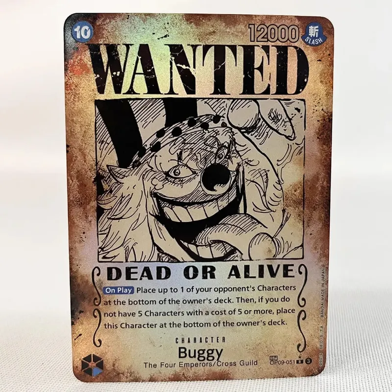 ONE PIECE Retro Wanted styl plakatu Proxy gra karciana Luffy Buggy Shanks Ace Anime OPCG/PTCG karta/kolekcja karta kolekcjonerska — image 3