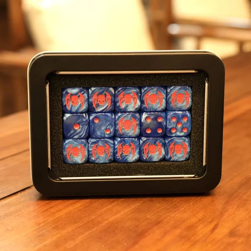 15PCS 16mm/0.63inch D6 Wargaming Dice Set for Tabletop Miniatures Game Damage Tracking Army Faction Themed Dice Tokens — image 8